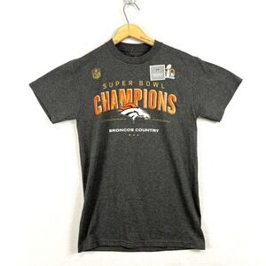 Denver Broncos Super Bowl‎ 50 Champions T-Shirt Tee Trophy Collection Mens Small